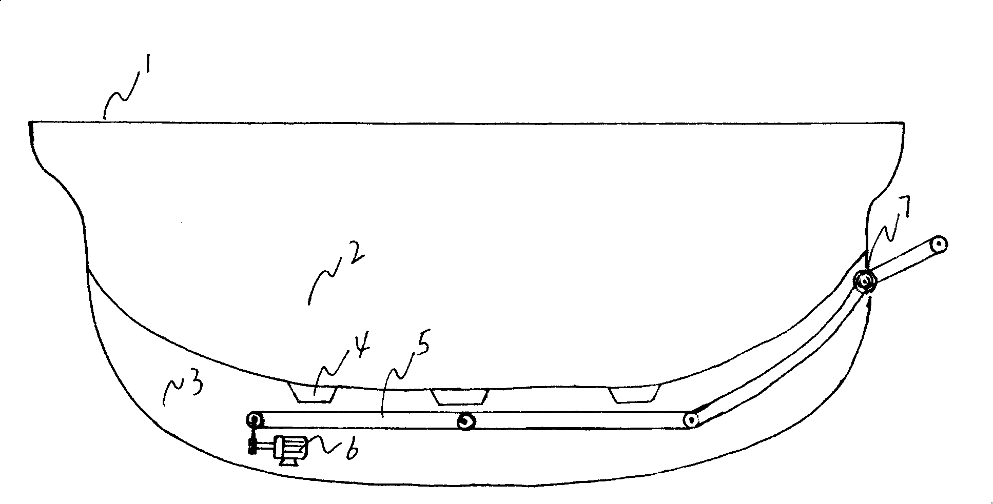 Self-discharging method of self-discharging bulk carrier and balk cargo