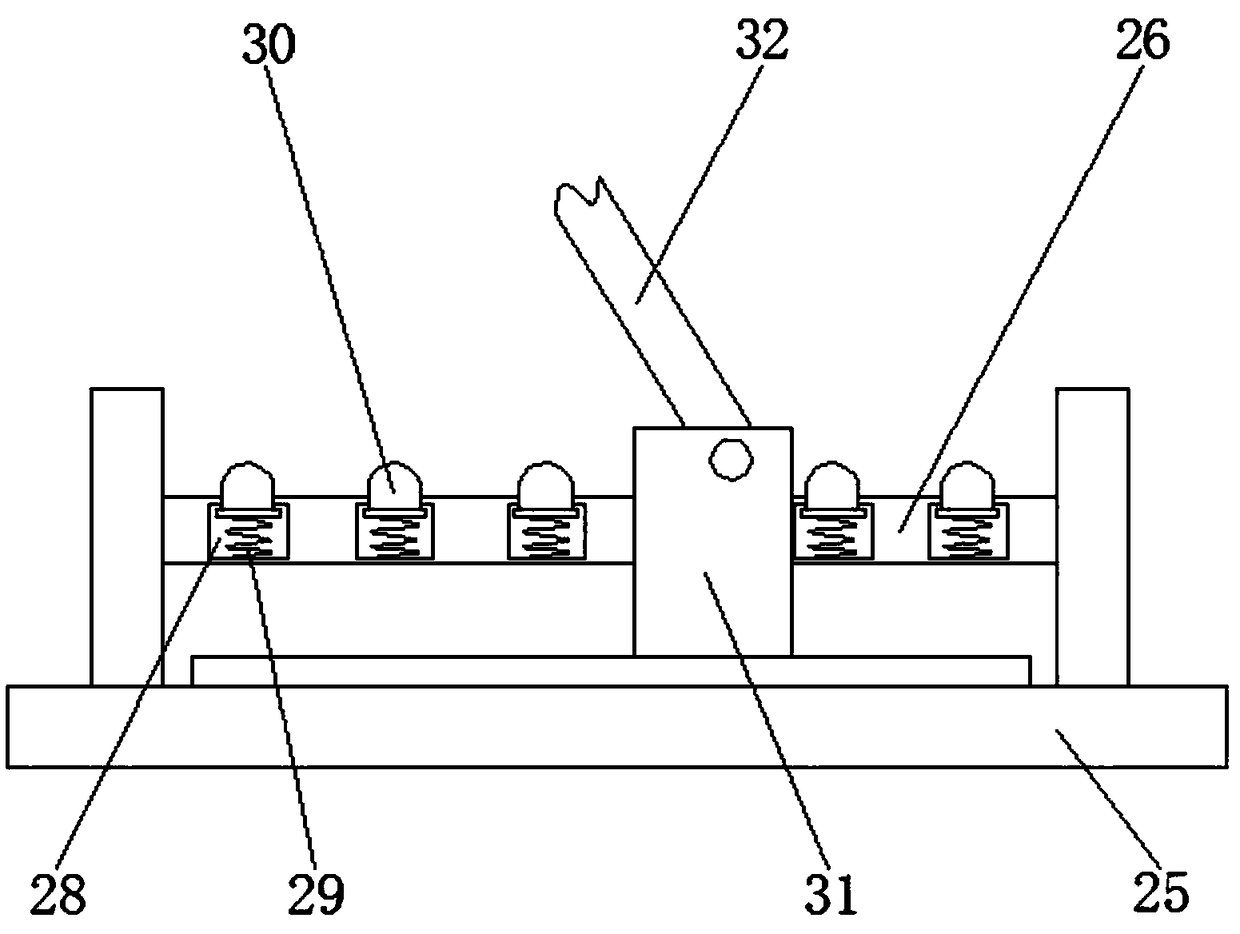 Distance-adjustable multi-angle fish material sprinkle device