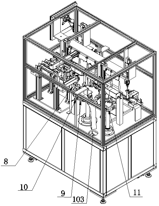 Tabletop dispensing robot and dispensing method thereof