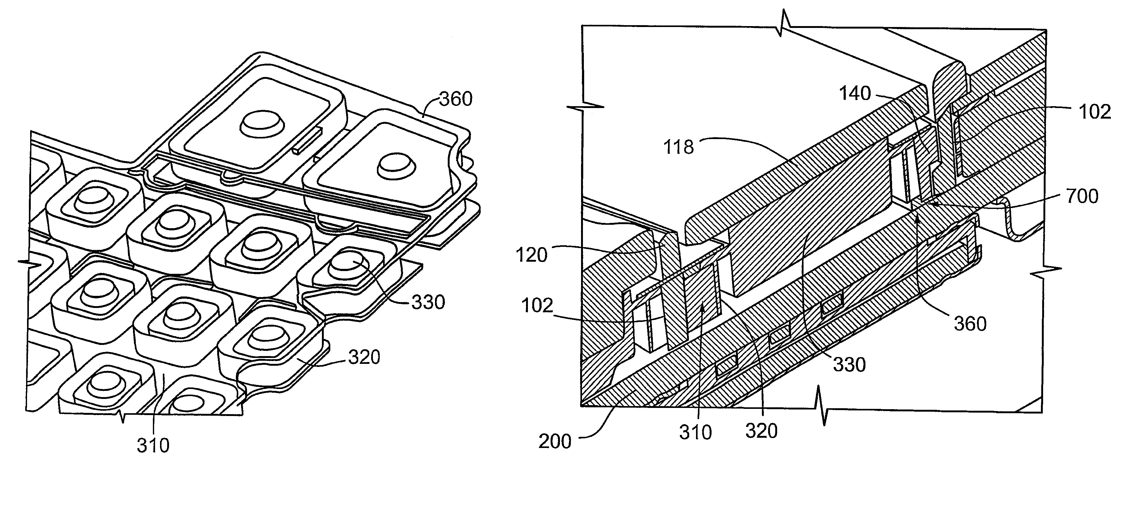 Keypad with water and dust protection