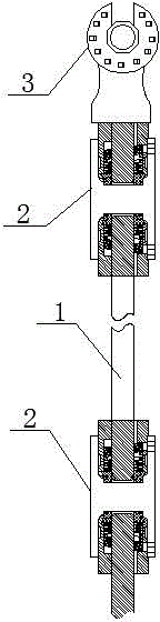 Quick linking device for electrical power insulation operating levers