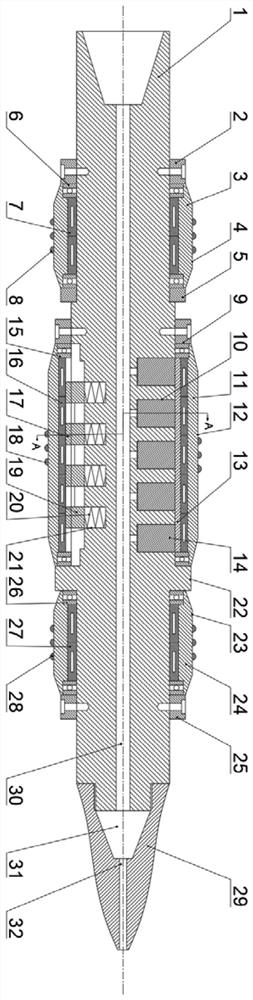 Cement sheath eccentric rolling extrusion crushing tool for long-service-life auxiliary sleeve recovery