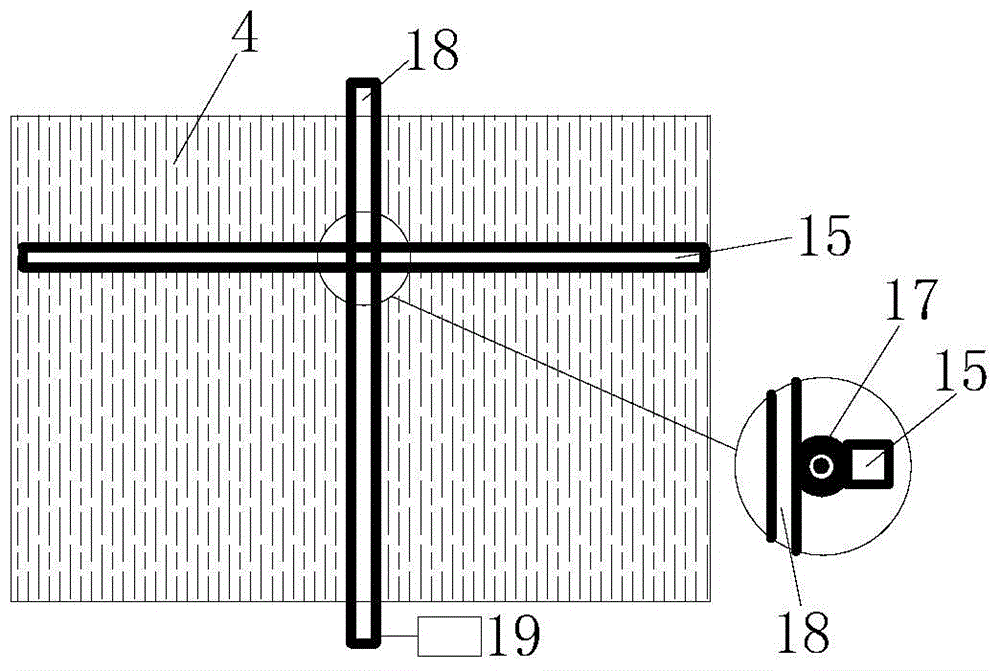 Air source heat pump defrosting device based on multi-effect synthetic action at initial frosting stage