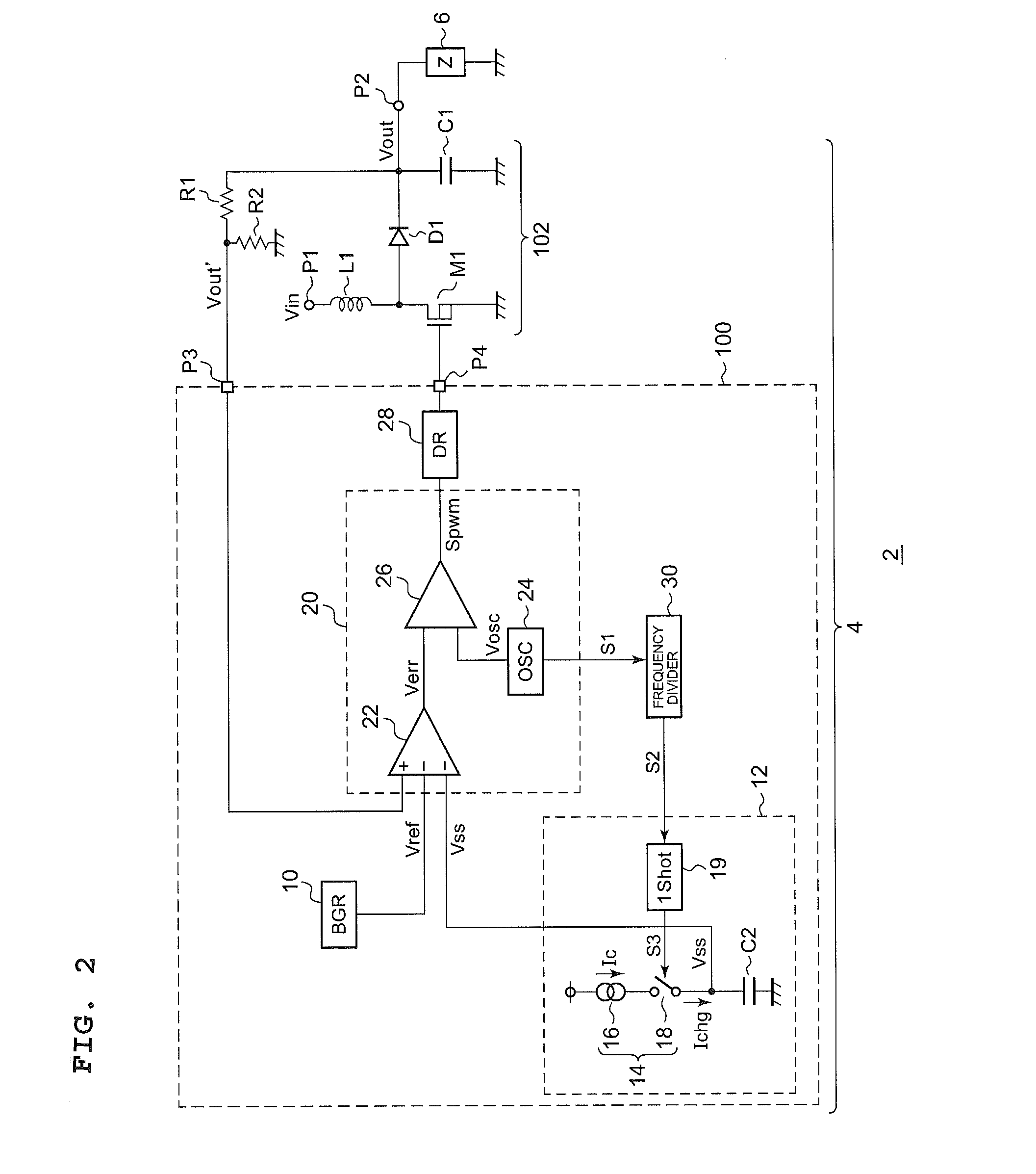 Control circuit for switching power supply