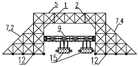 Underwater soil positioning and excavating device suitable for non-water-stop repairing of large water conveyance canal