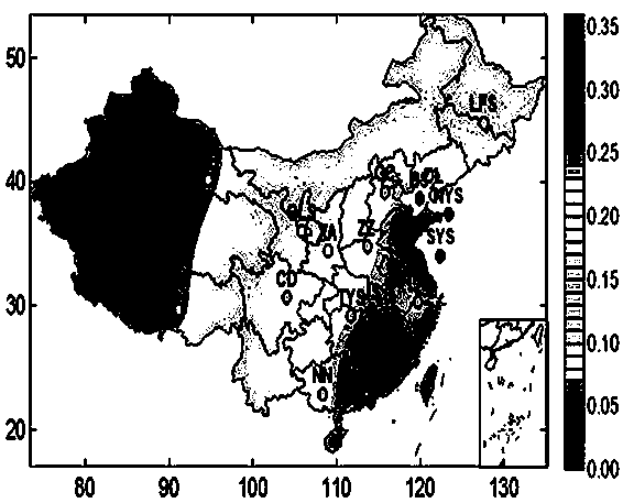 Atmospheric fine particulate matter remote sensing estimation method