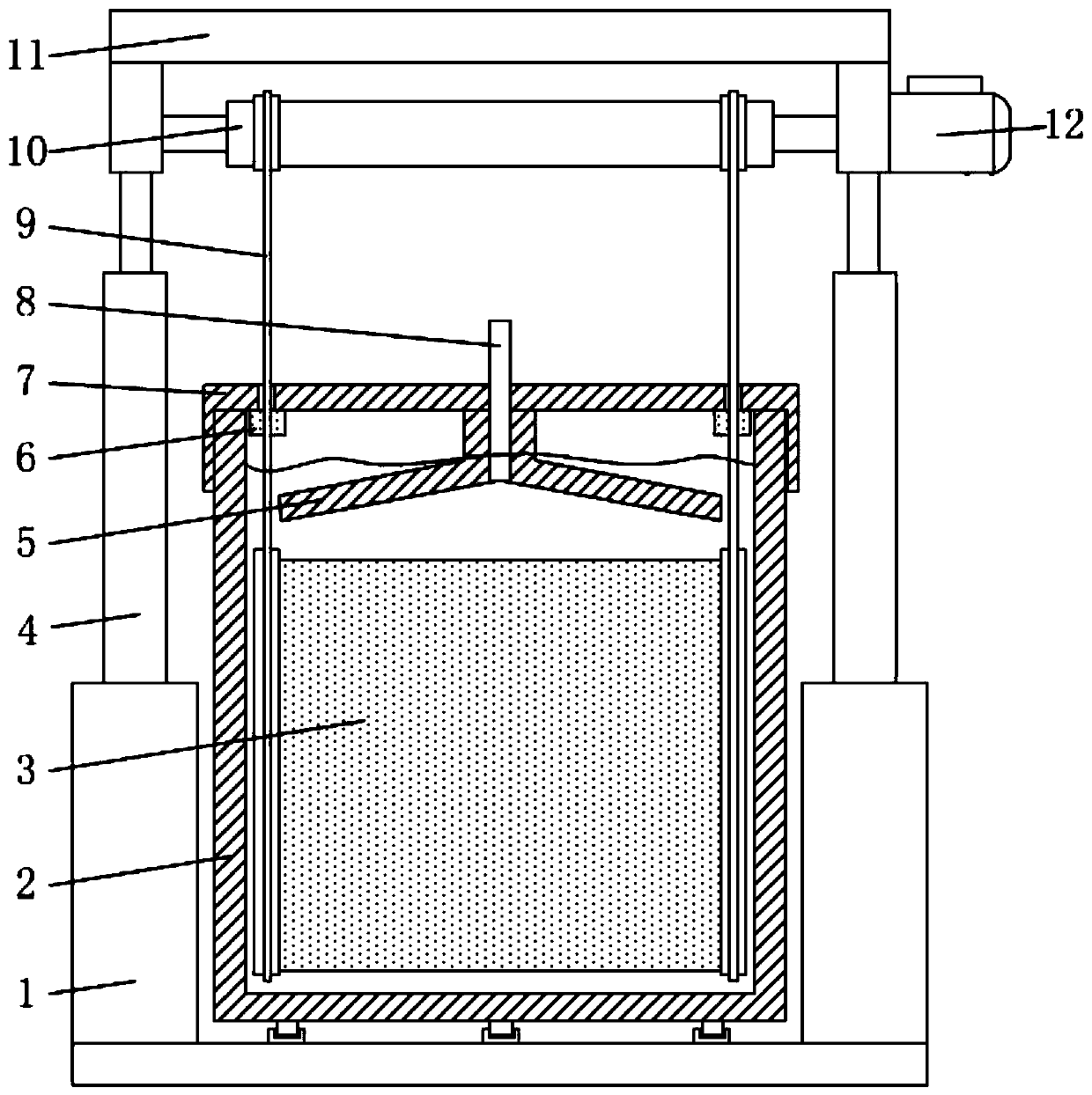 Aluminum-plastic separation device for waste aluminum-plated plastic