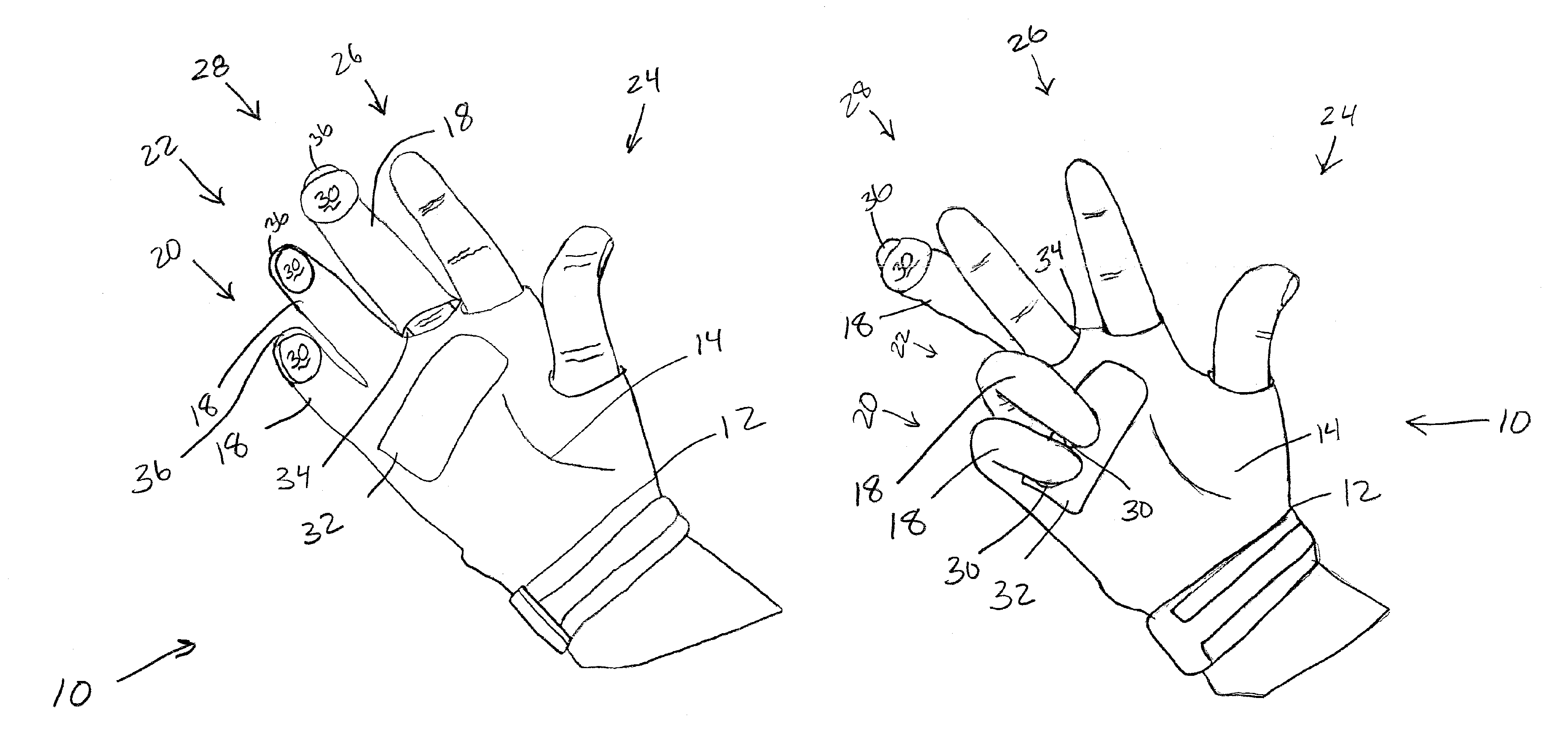 Grasping glove and method of finger restraining therapy