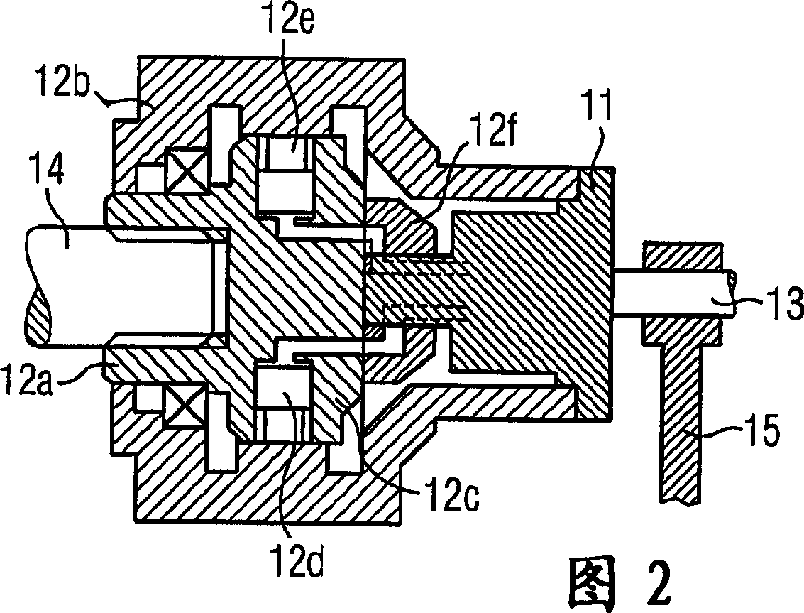 Centrifuge comprising hydraulic differential speed determination