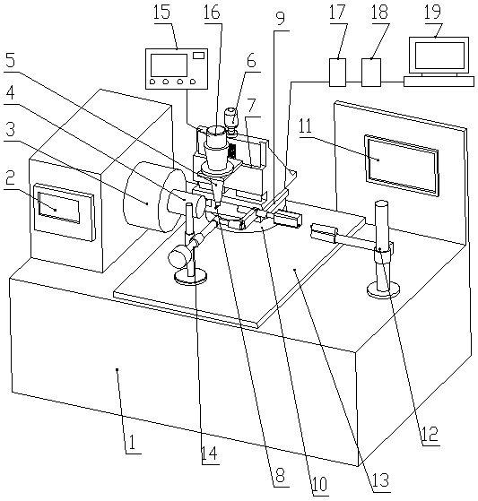 Device and method for single abrasive grain grinding experiments under assistance of ultrasonic vibration