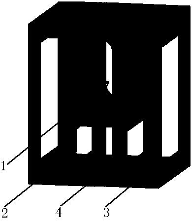 Prefabricated block for frozen soil roadbed temperature reduction and frozen soil roadbed composite structure