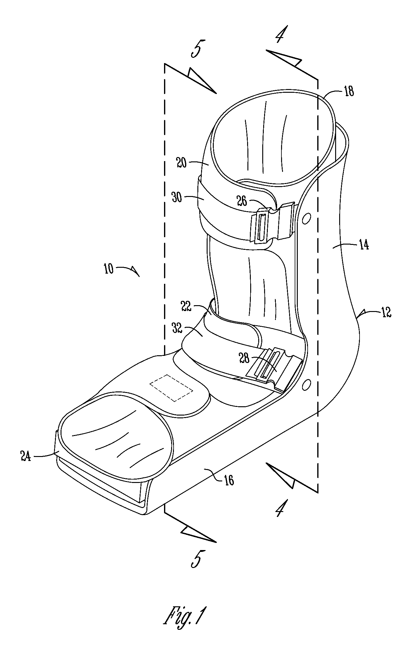 Walking splint with Anti-skid bottom