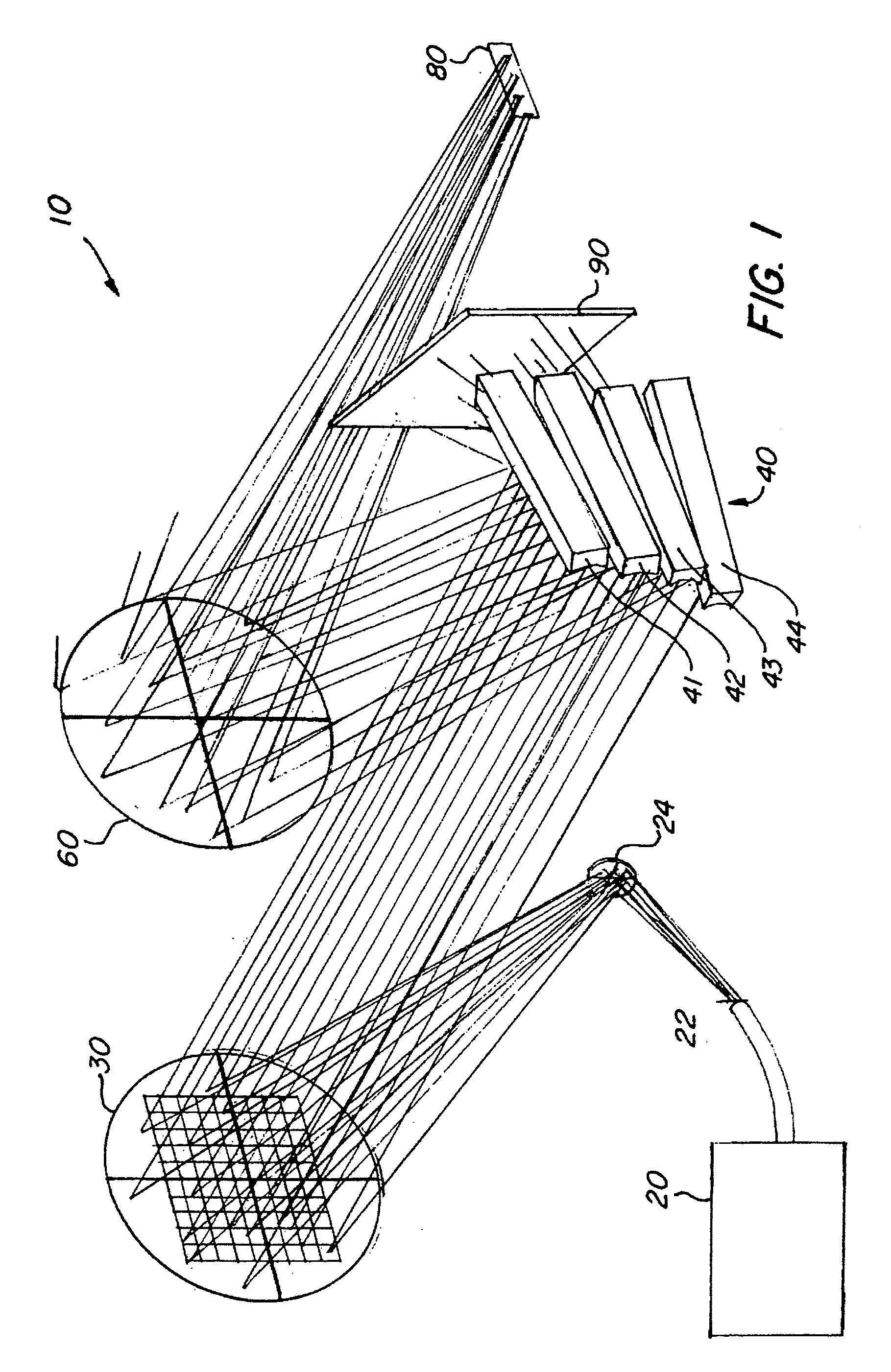 Spectrograph with segmented dispersion device