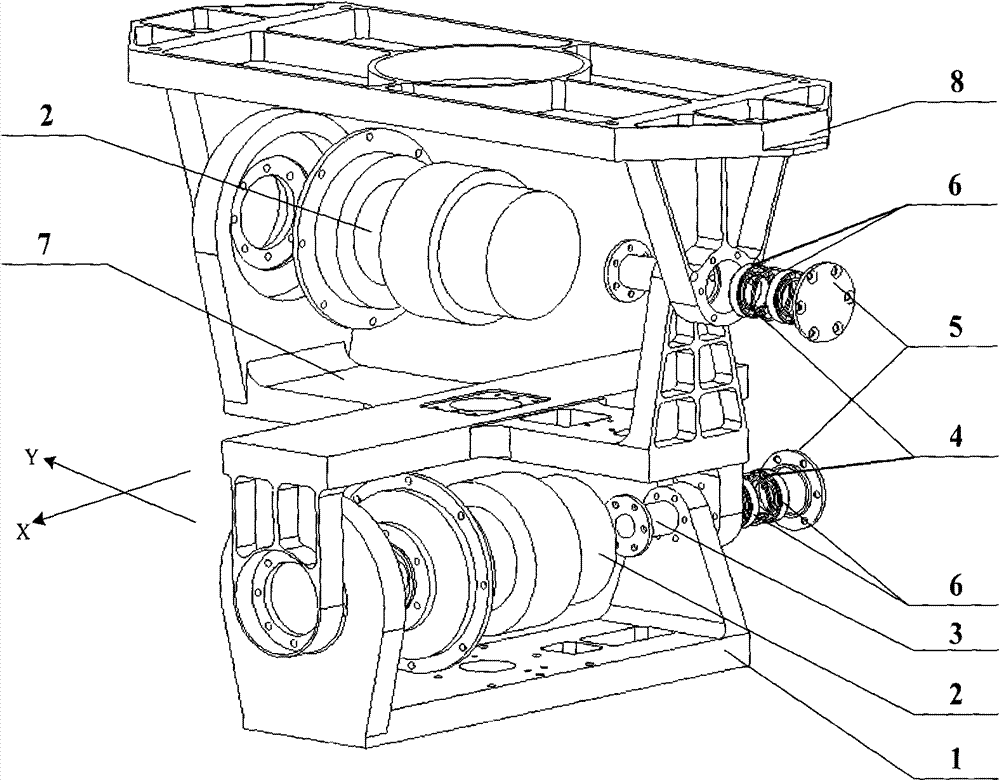 Rotating mechanism for spatial two-dimensional antenna