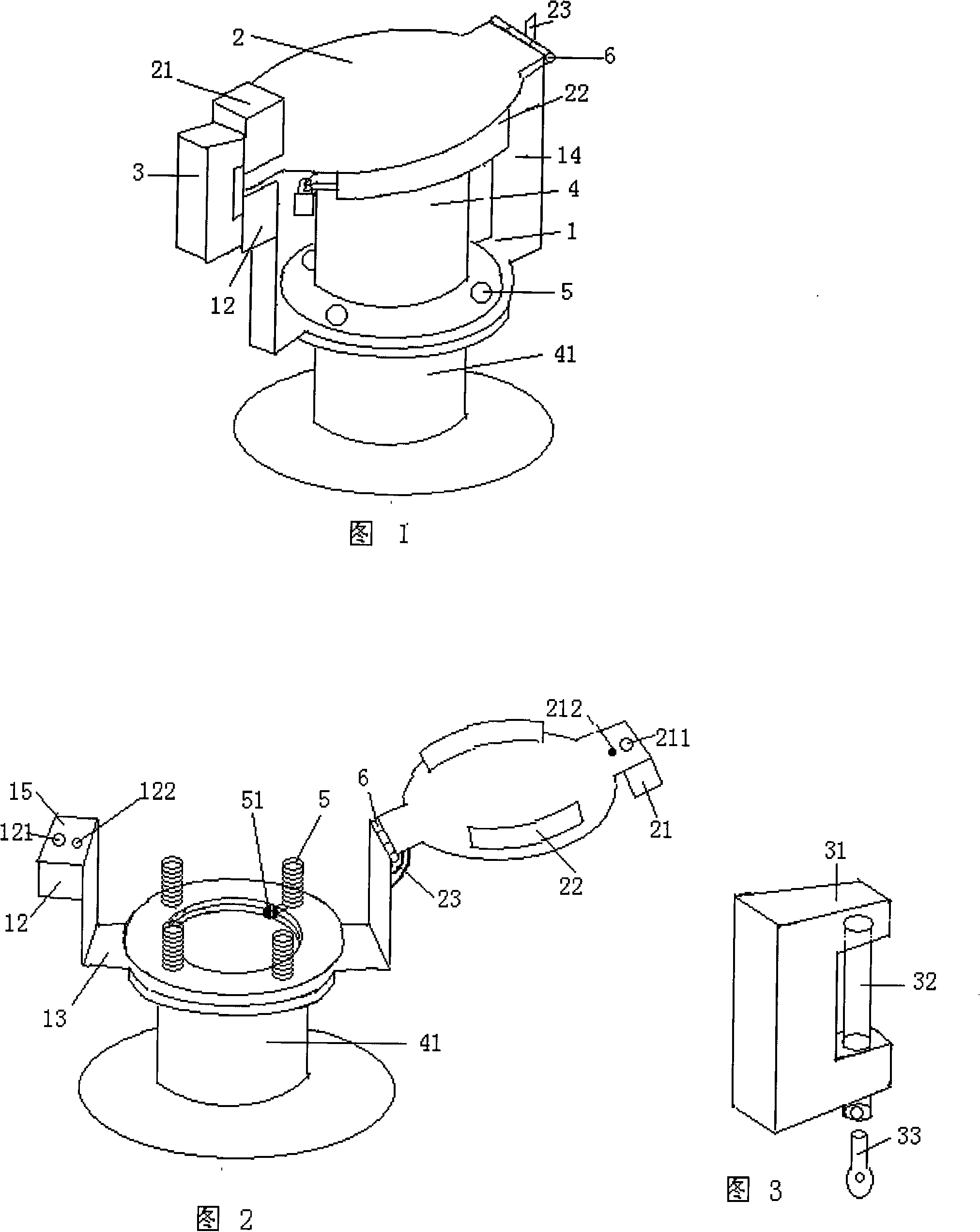 Multiple anti-theft device of petrol station oil tank dip hatch