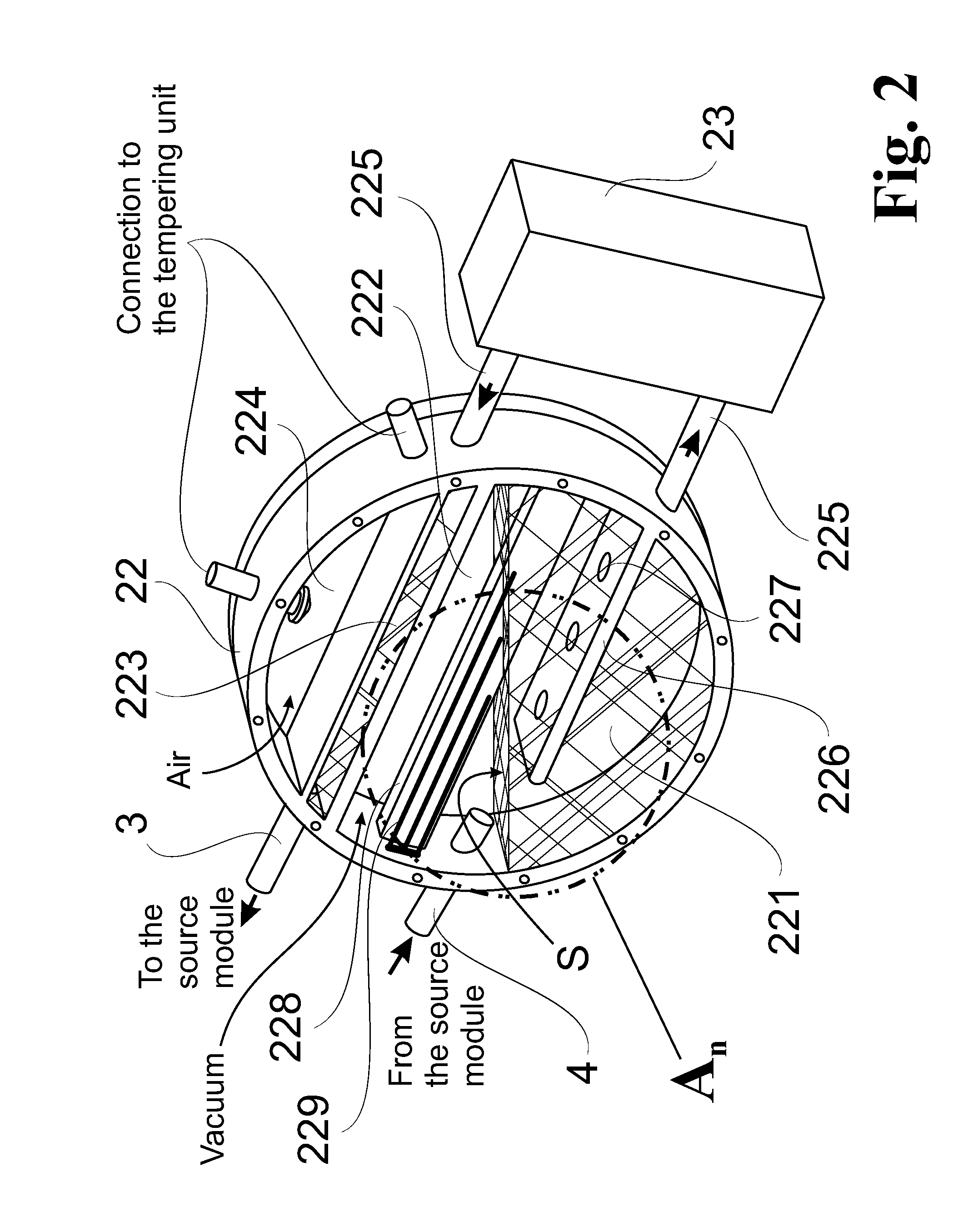 Arrangement for the handling of a liquid metal for cooling revolving components of a radiation source based on a radiation-emitting plasma