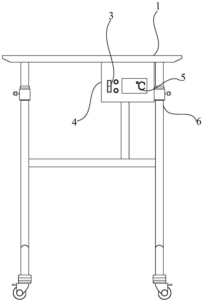 Multifunctional intelligent temperature control surgical instrument table