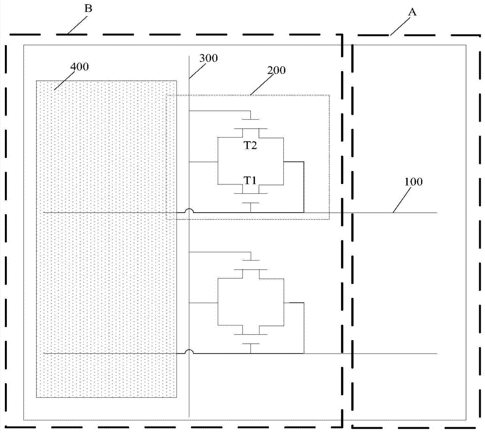 A kind of array substrate, liquid crystal panel and display device