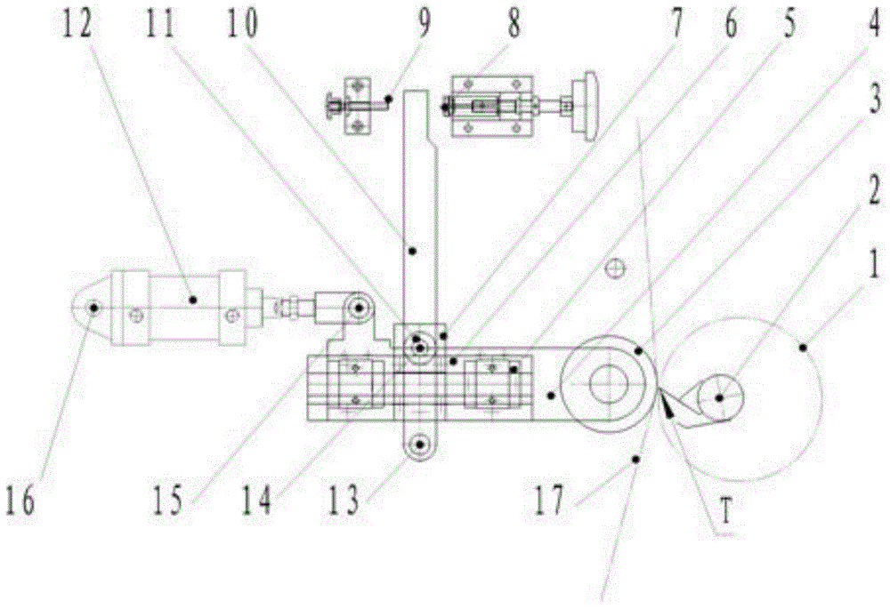 A wallpaper rotary screen direct pressure roller device