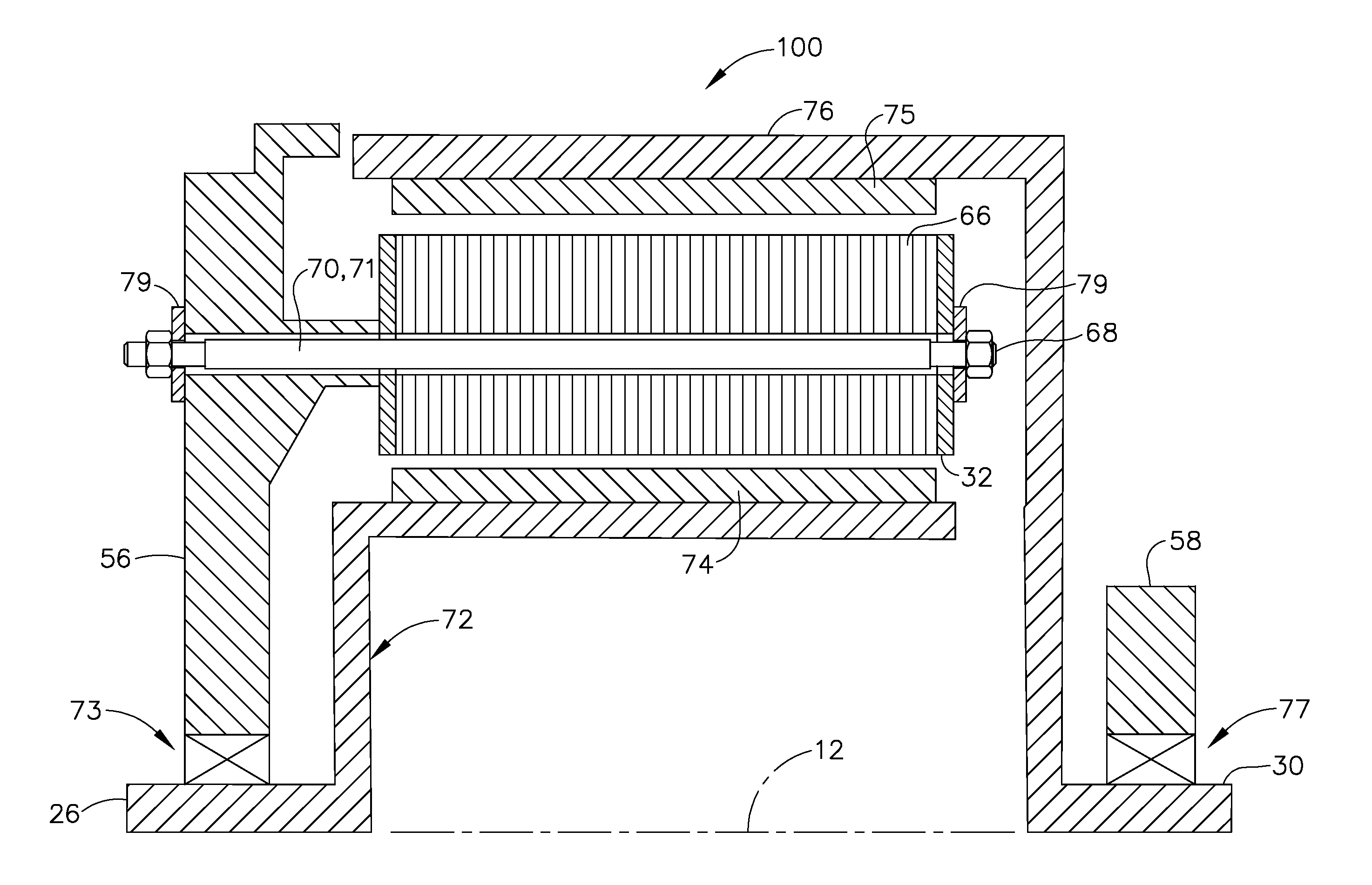 Double-sided starter/generator for aircrafts