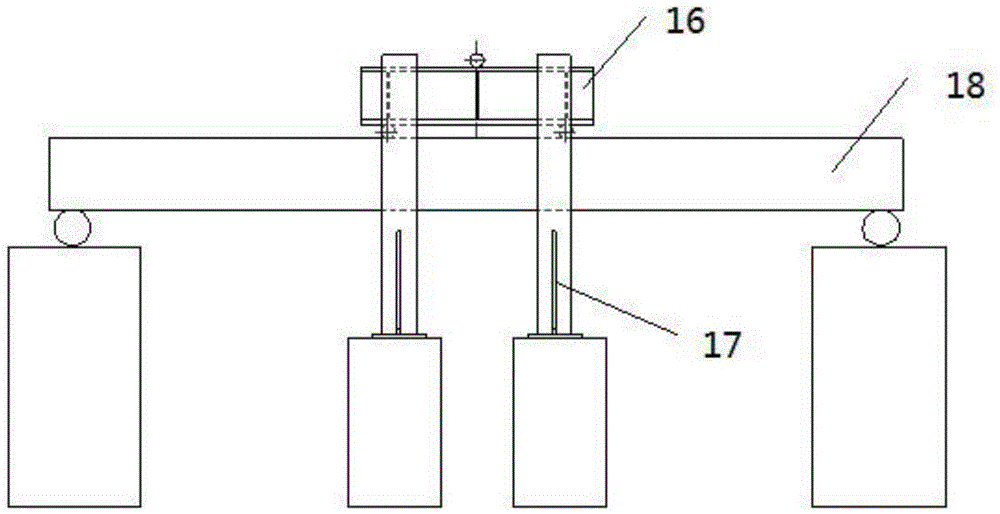 Device for testing pure bending performance of beam