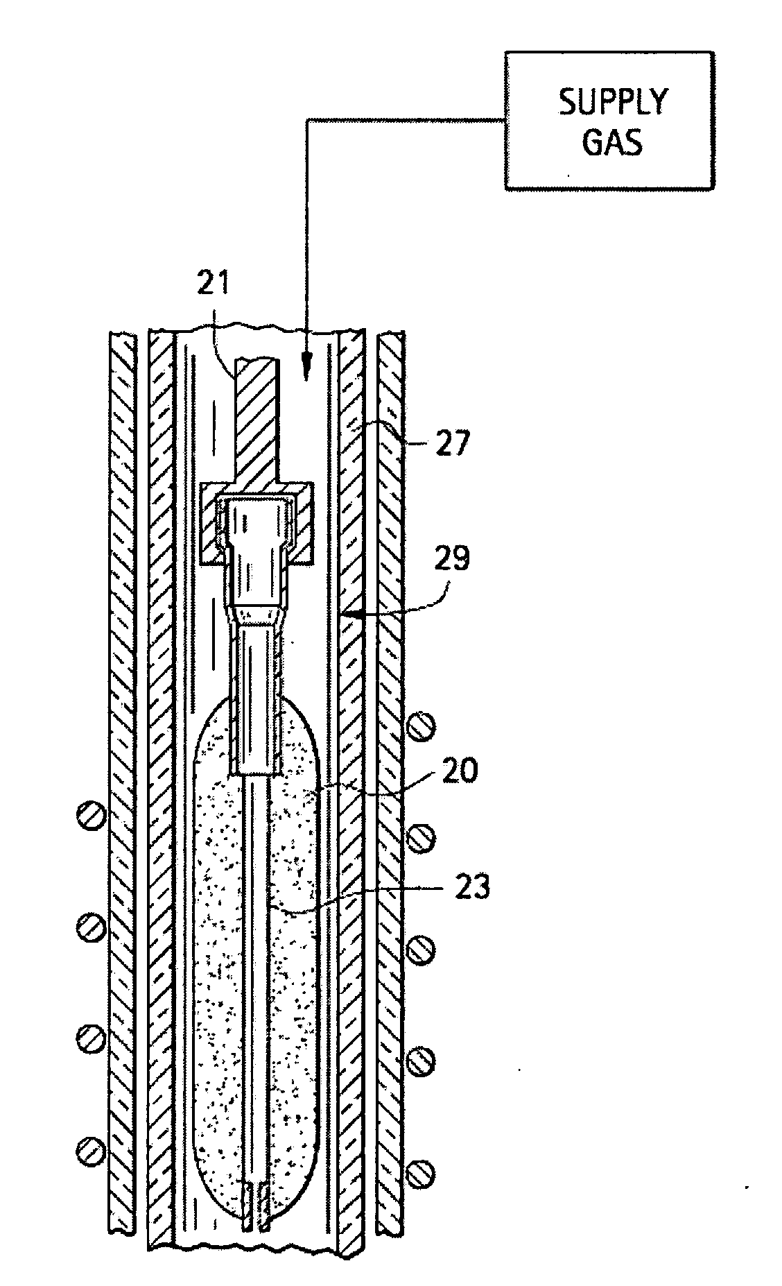 Microstructured transmission optical fiber