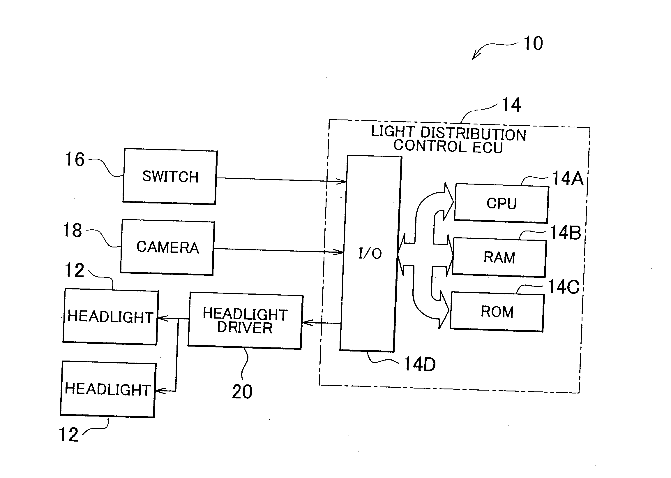 Vehicle lighting device and lighting method