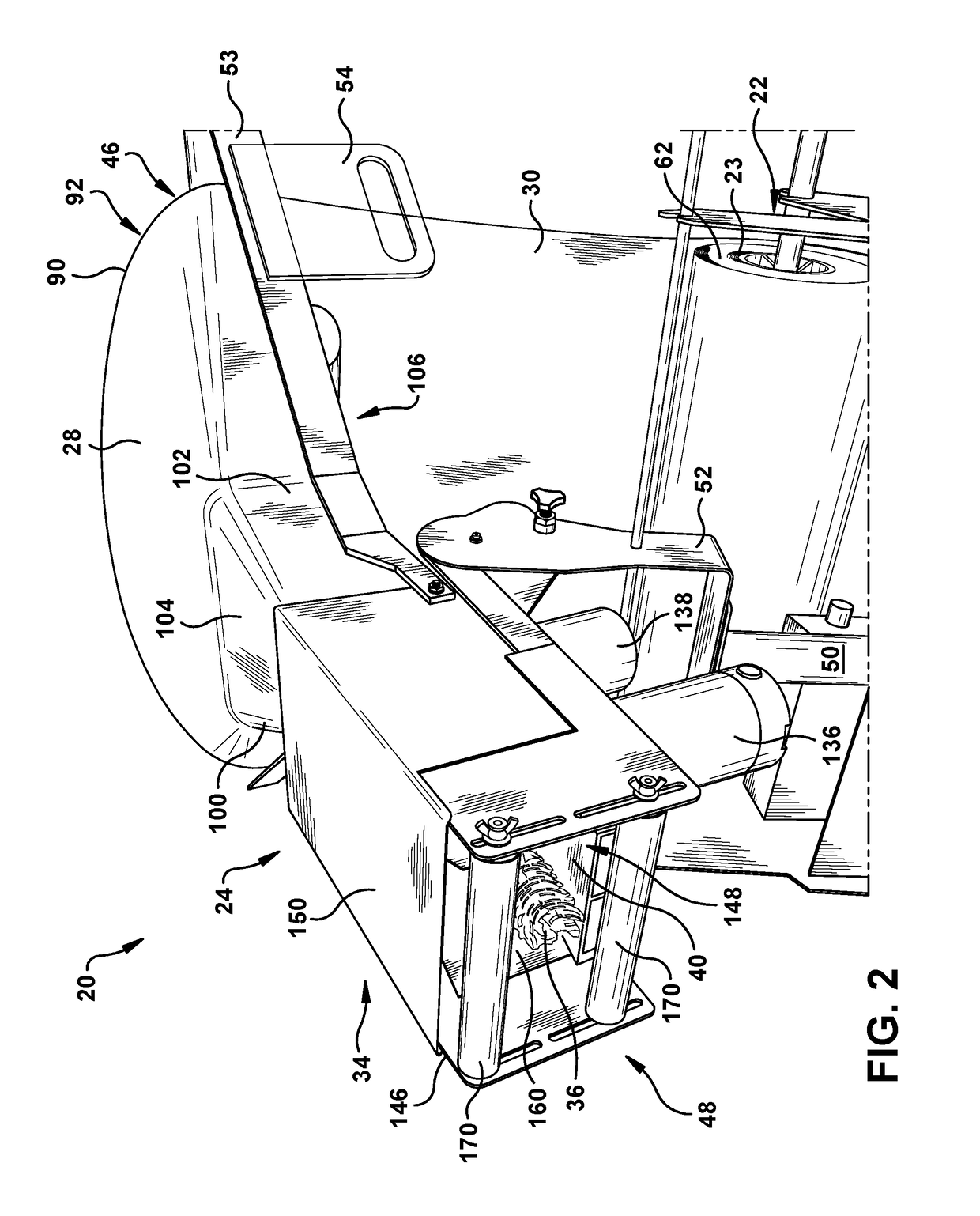 Dunnage conversion system and method for expanding pre-slit sheet stock material