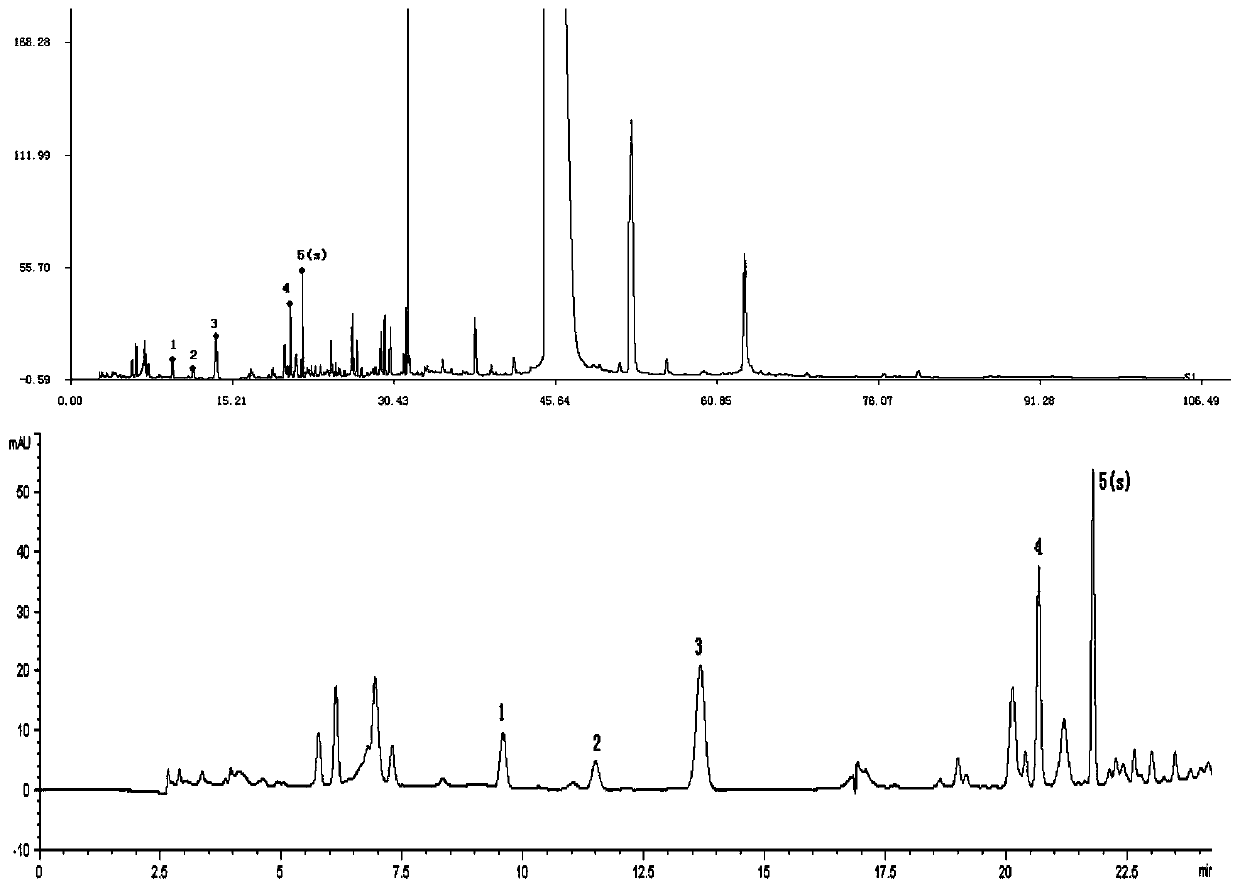 Method for establishing HPLC (high-performance liquid chromatography) fingerprint spectrum of Shuganning injection