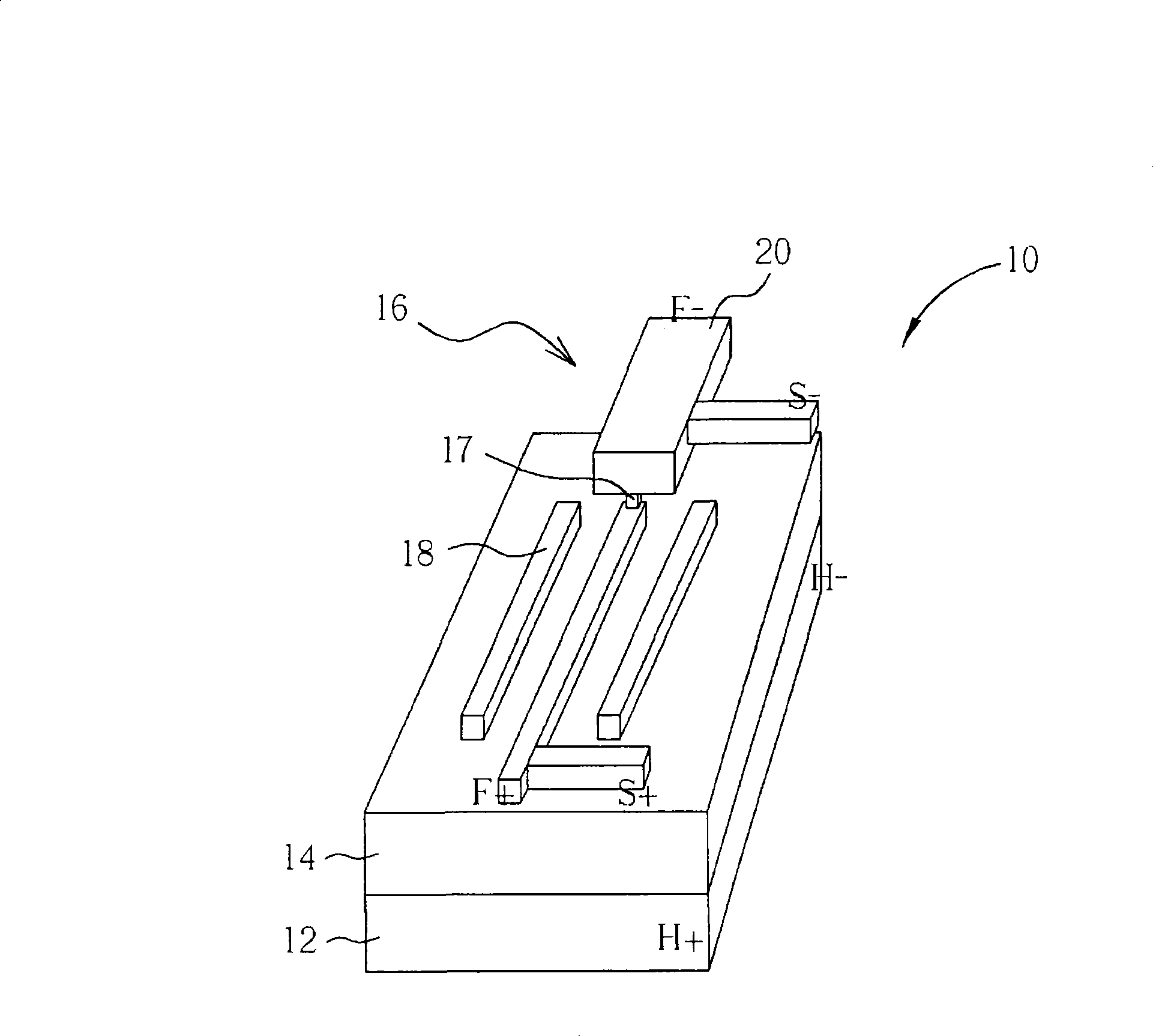 Test construction and test method