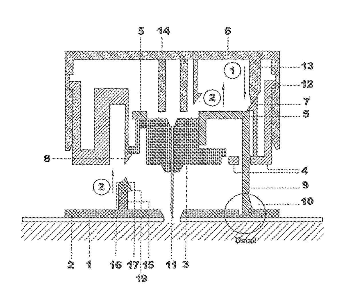 Manual pressure activated application mechanism