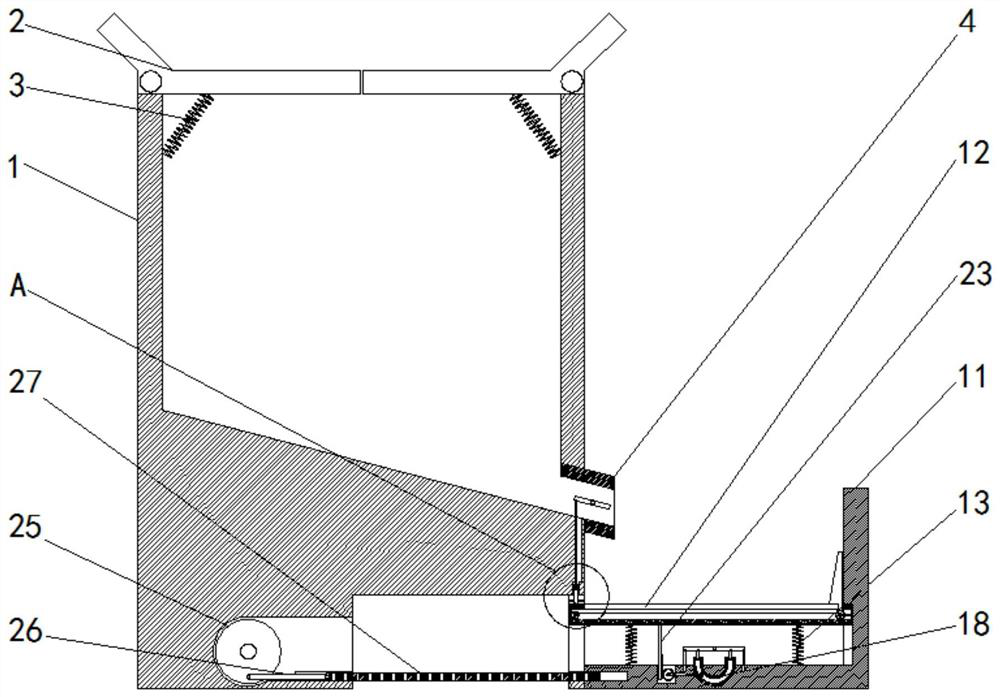 Poultry feeding device capable of automatically feeding and preventing pollution