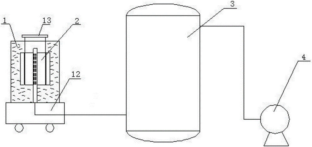 Method for preparing high-performance composite carbon-fiber heat-insulating cylinder