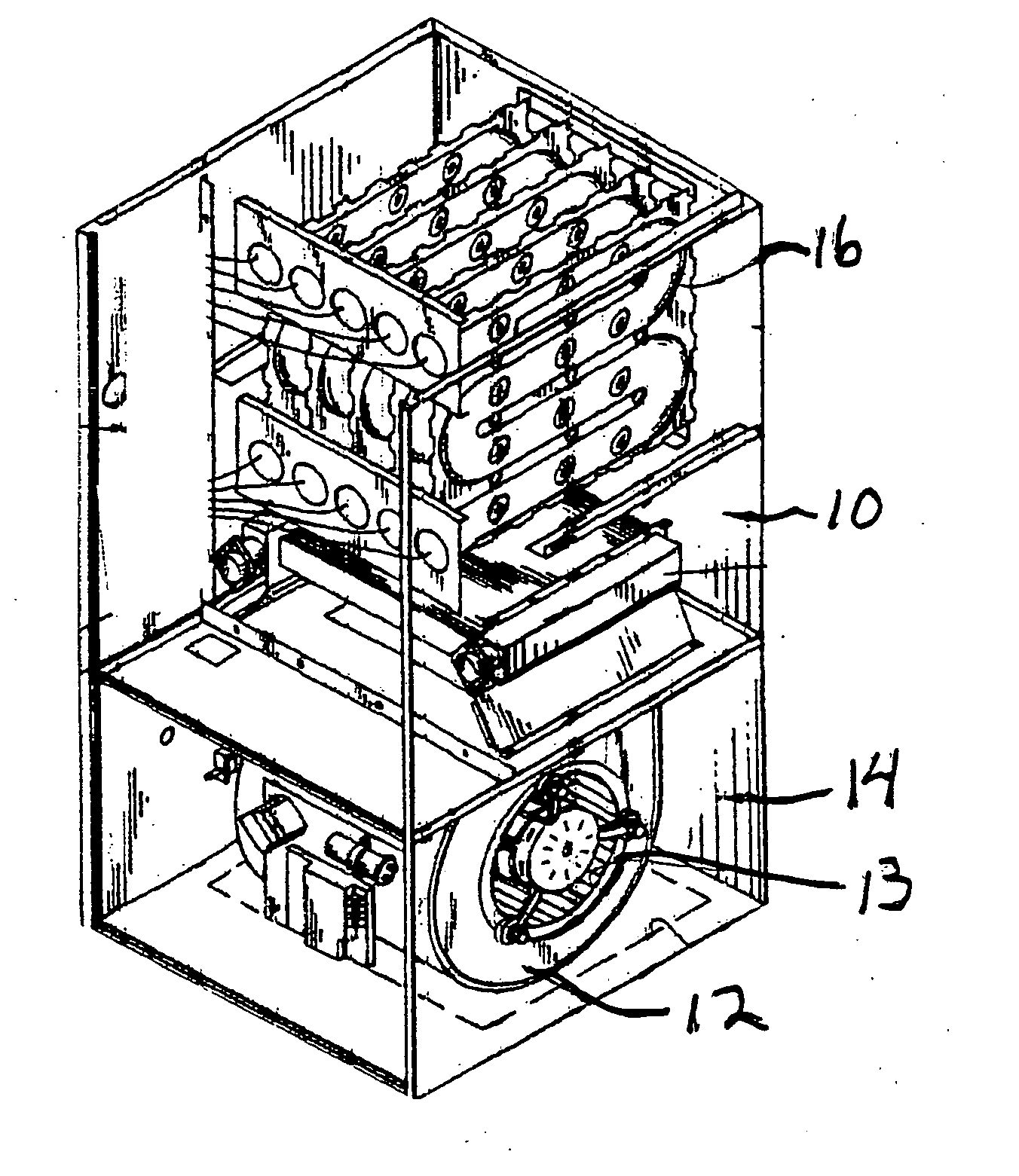 Molding compounds for use in furnace blower housings and blower housings molded from these compounds