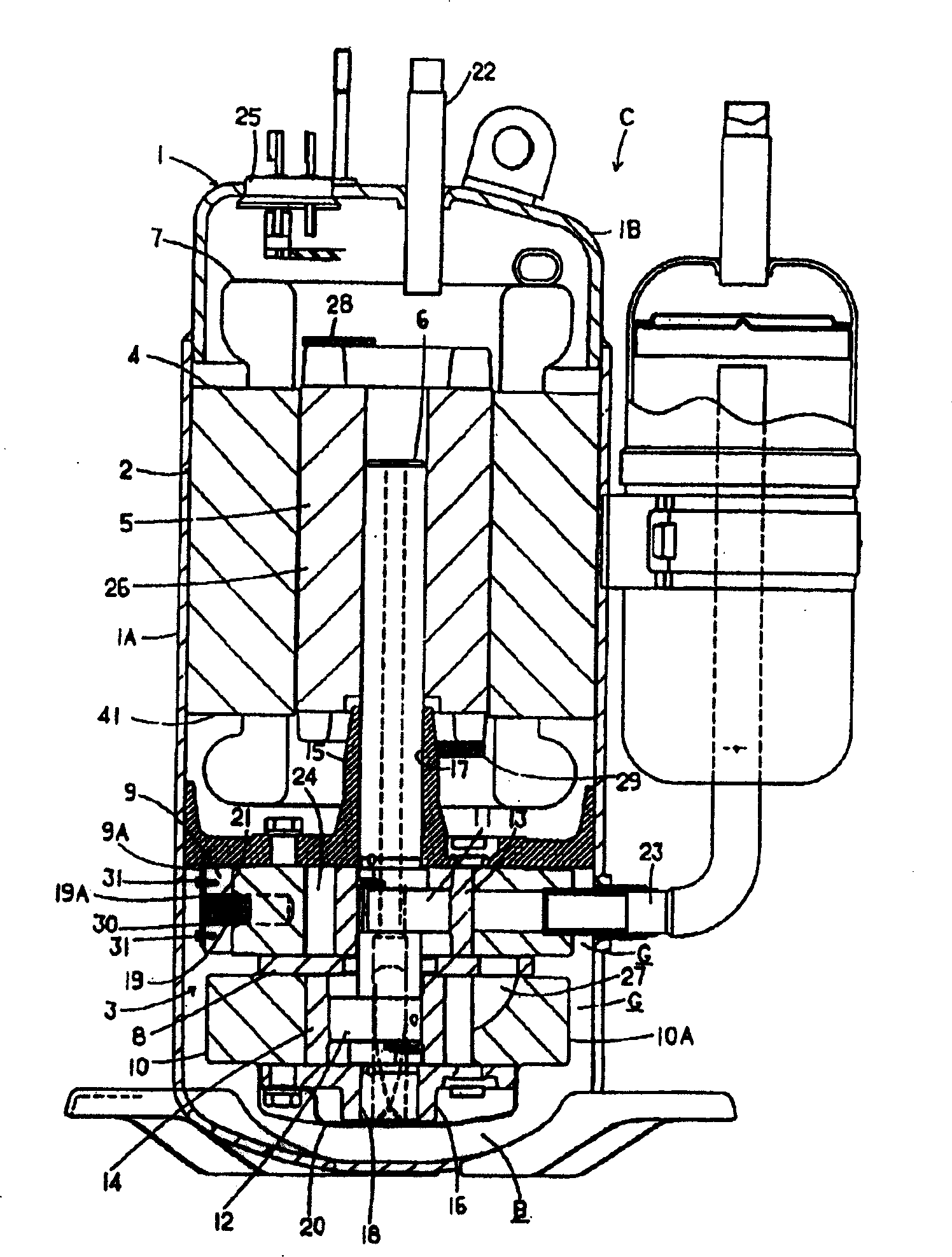 Multi-cylinder rotary compressor