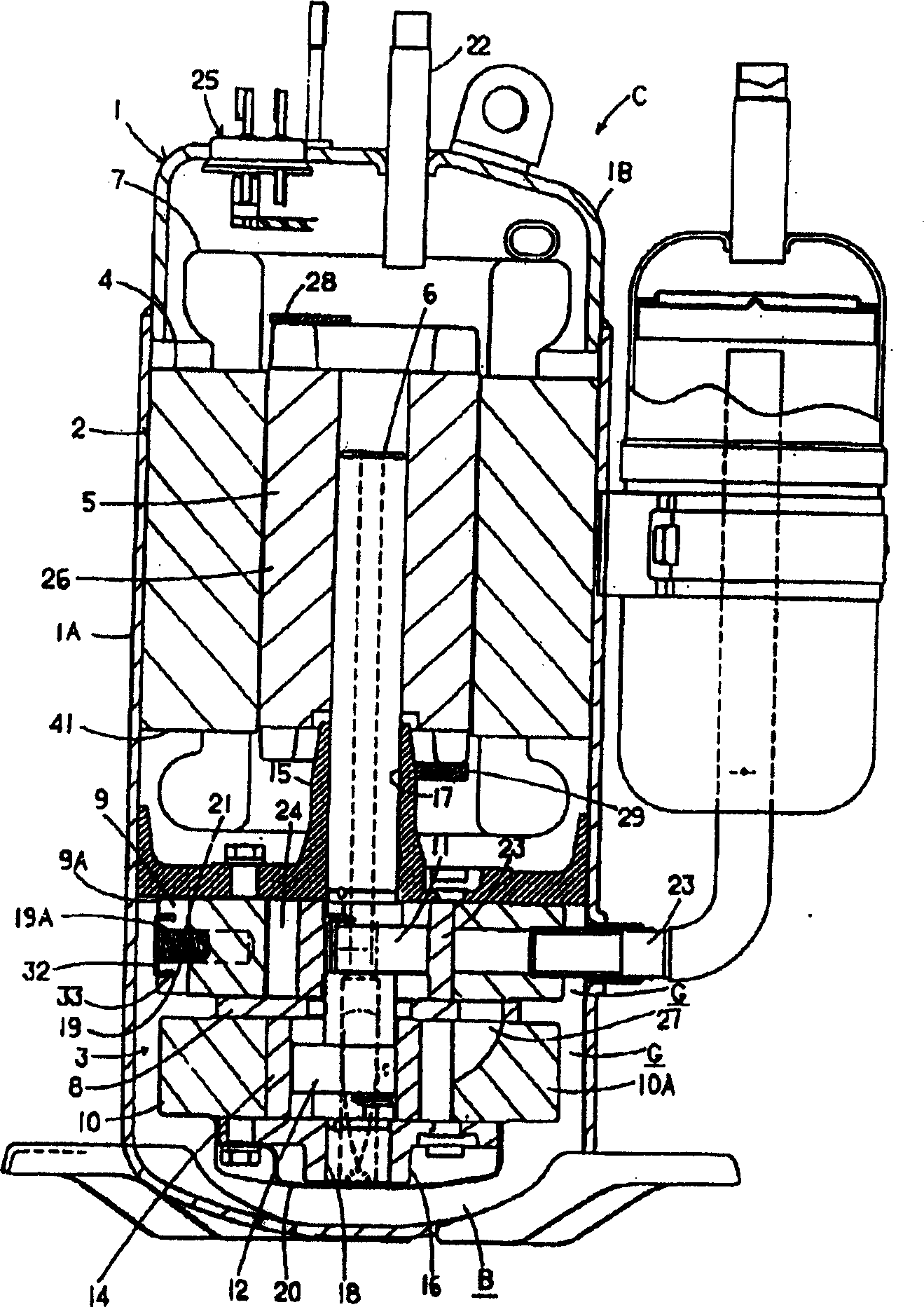 Multi-cylinder rotary compressor