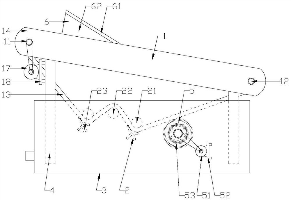 Linear gravel dehydration device