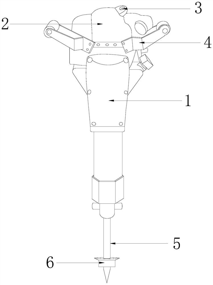 A Breaking Pick for Municipal Roads Using Internal Expansion to Produce Extensible Cracks