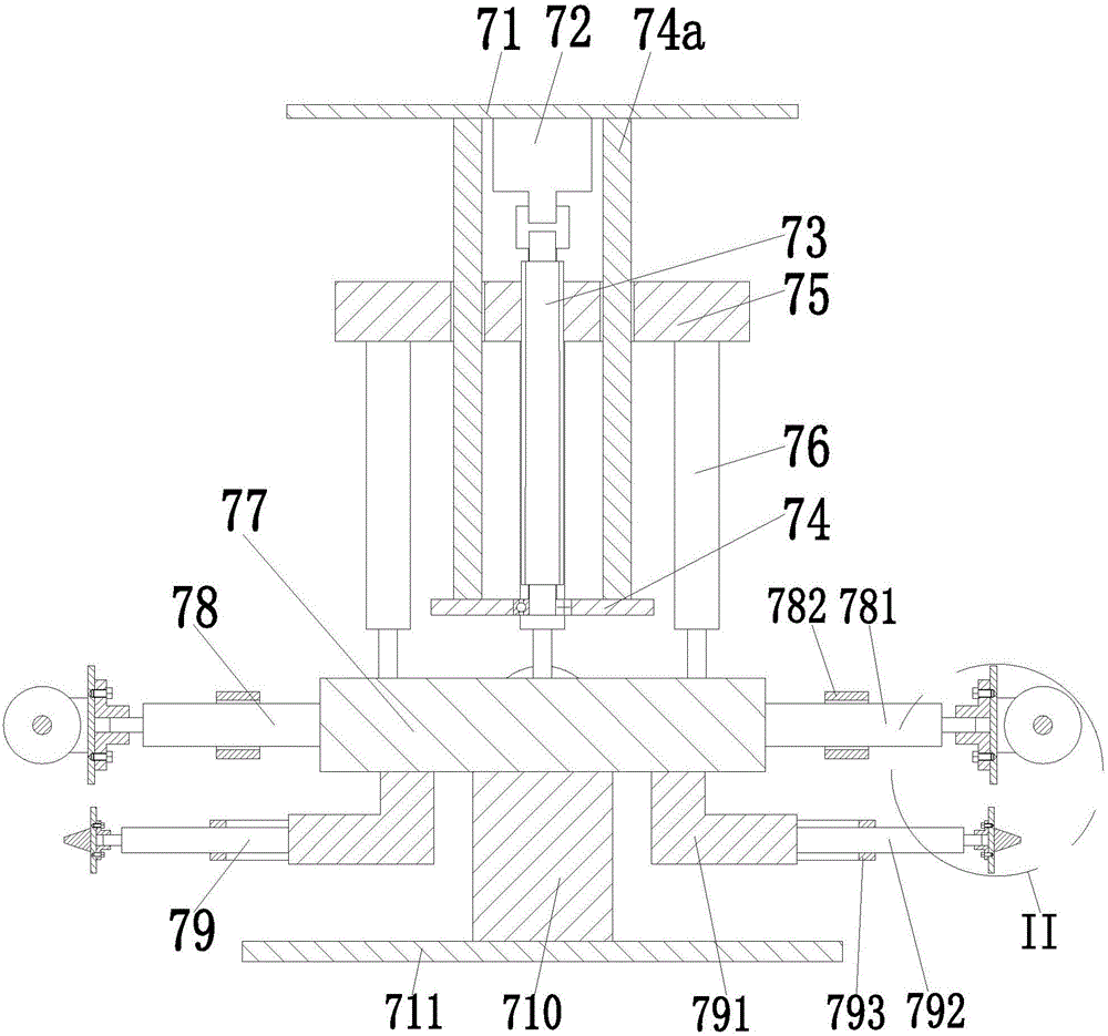 Lifting locking device used for decontaminating sewer of concrete road