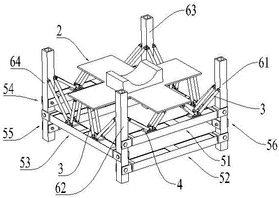 Automatic adjustment oil conveying pipeline support capable of adapting to sedimentation