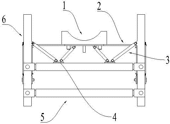 Automatic adjustment oil conveying pipeline support capable of adapting to sedimentation