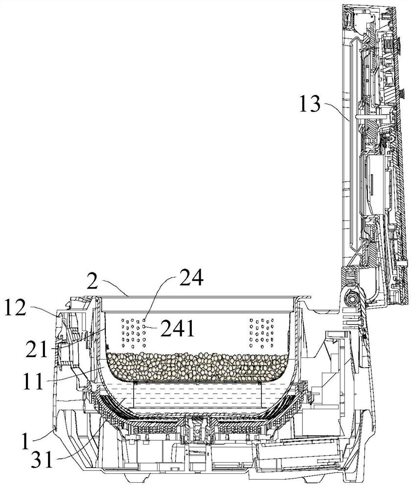 Cooking utensil, cooking accessory for cooking utensil and control method