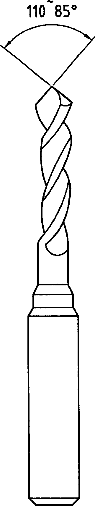 Bevel edge processing method for multi plate printed circuit board after printing and fluting, and its milling cutter