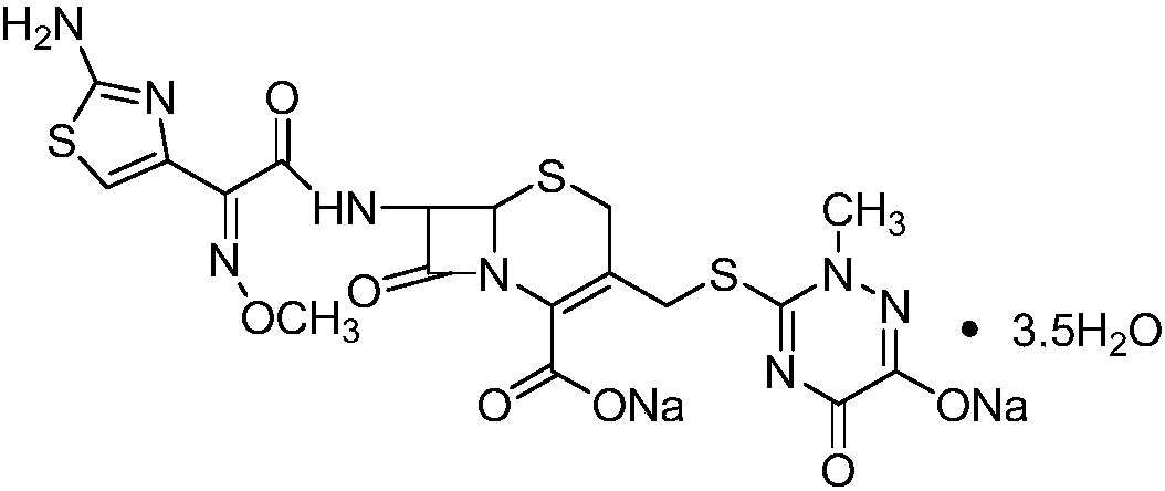 A kind of solid-phase synthesis method of ceftriaxone sodium