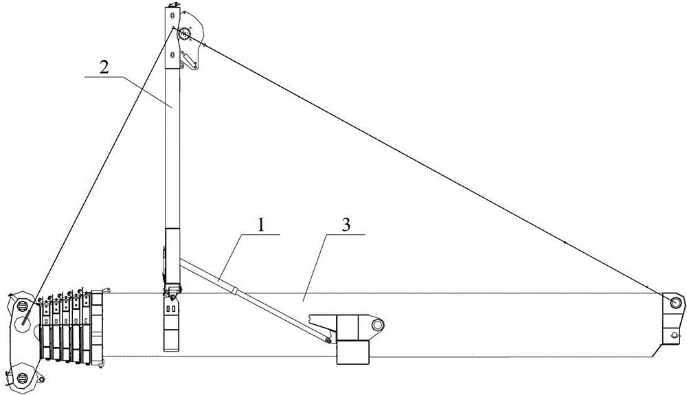 Telescopic boom and crane with the telescopic boom