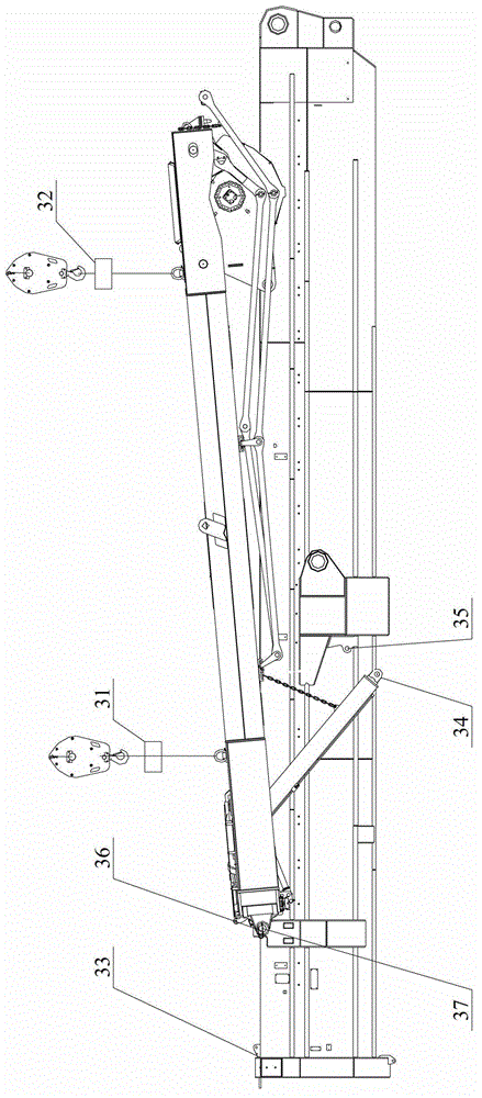 Telescopic boom and crane with the telescopic boom