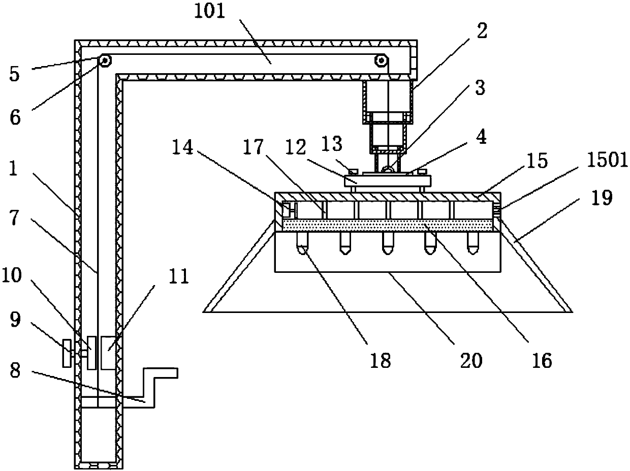 Novel LED streetlamp convenient to replace