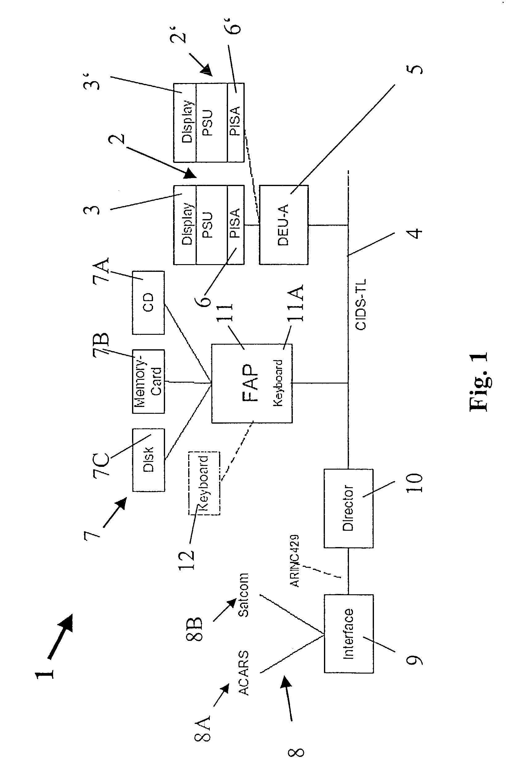 Information and notification system using passenger service units in an aircraft