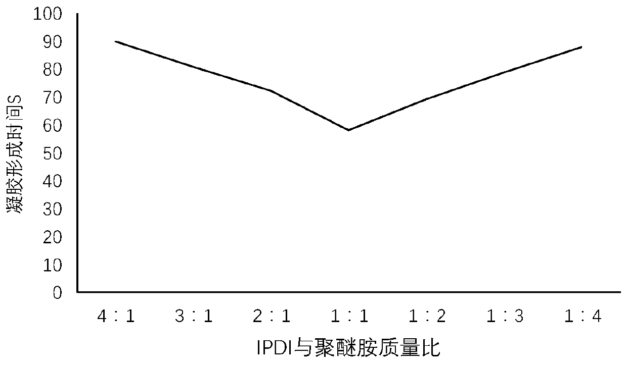 IPDI macromolecular gel decontaminating agent