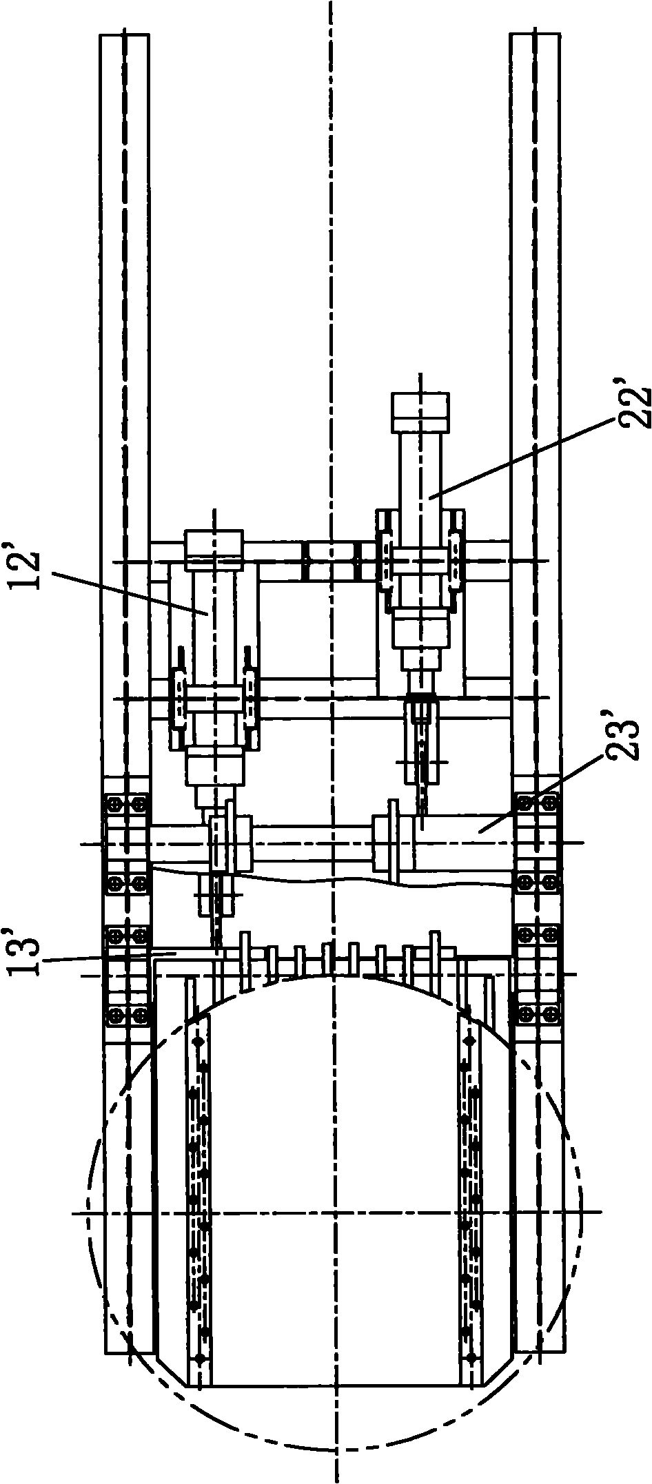 Plate turning machine